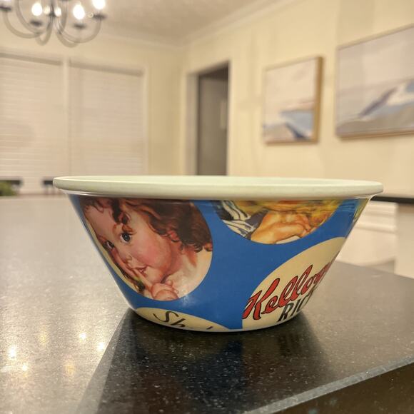 Kellogg’s Retro Cereal Bowls Set of 5 2010 Corn Flakes Rice Froot Loops Frost - Picture 2 of 8